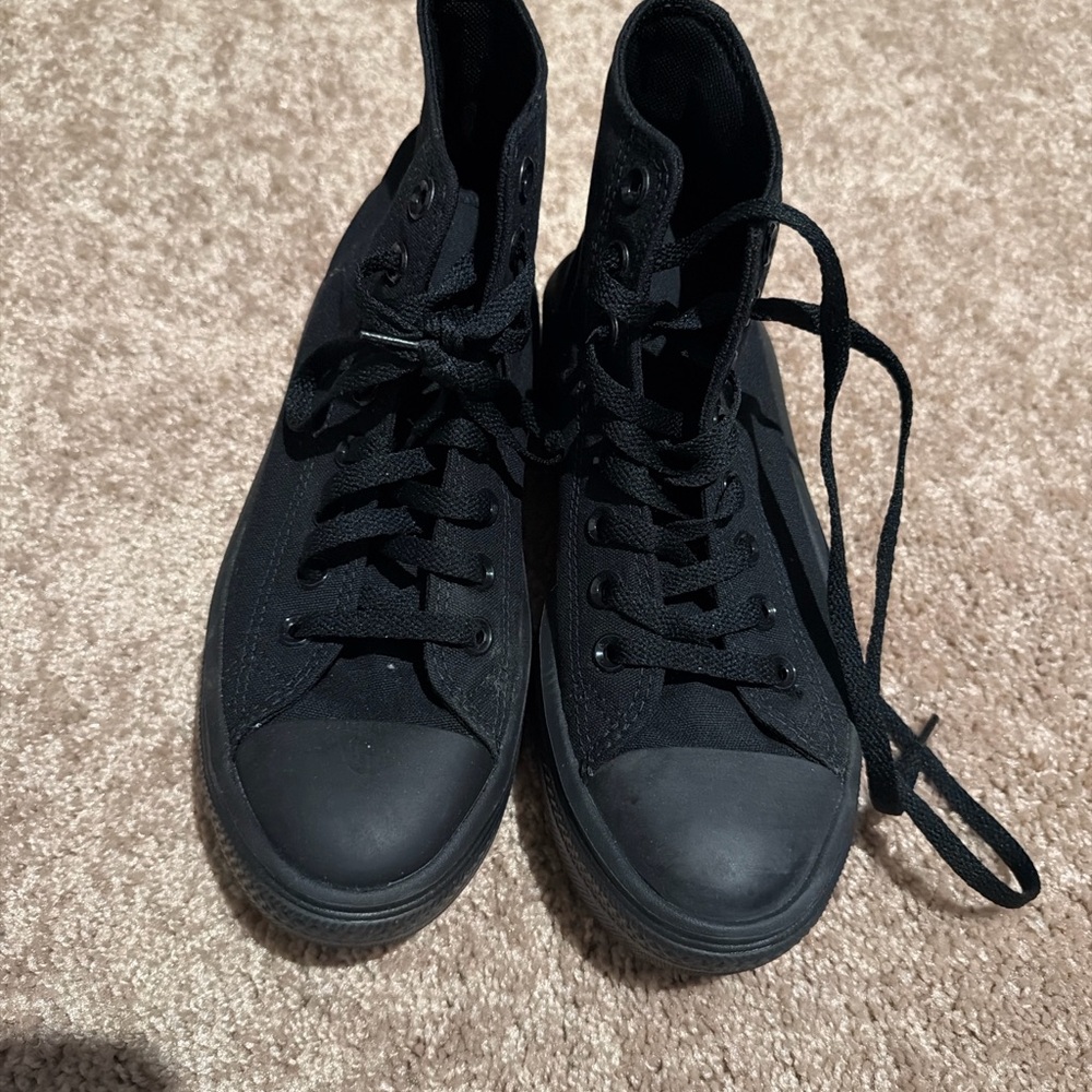 Converse Chuck Taylor All Star Lift Platform Black High Tops Women’s 7.5